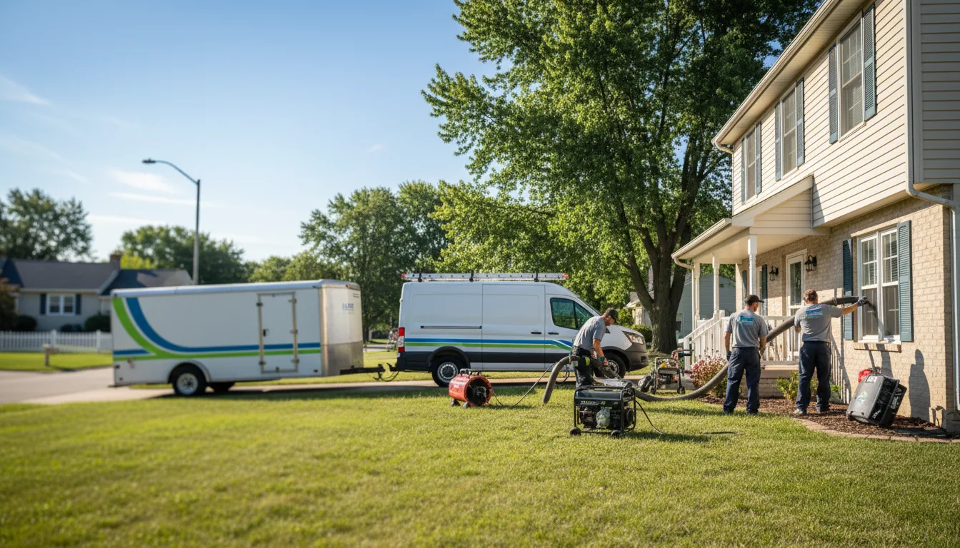 Flooded Basement Restoration And Cleanup With Repair in Lawson, MO near me